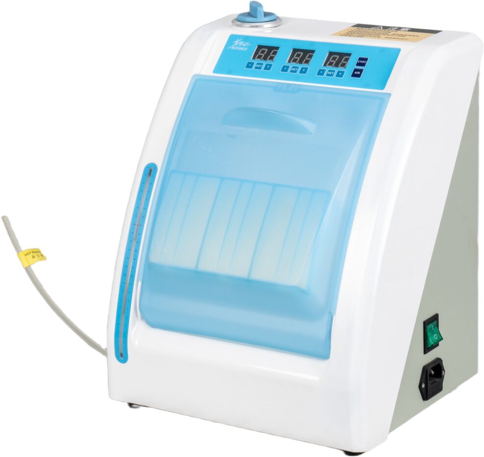 Dental handpiece cleaning and oiling machine